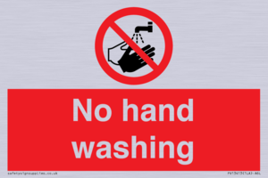 No hand washing